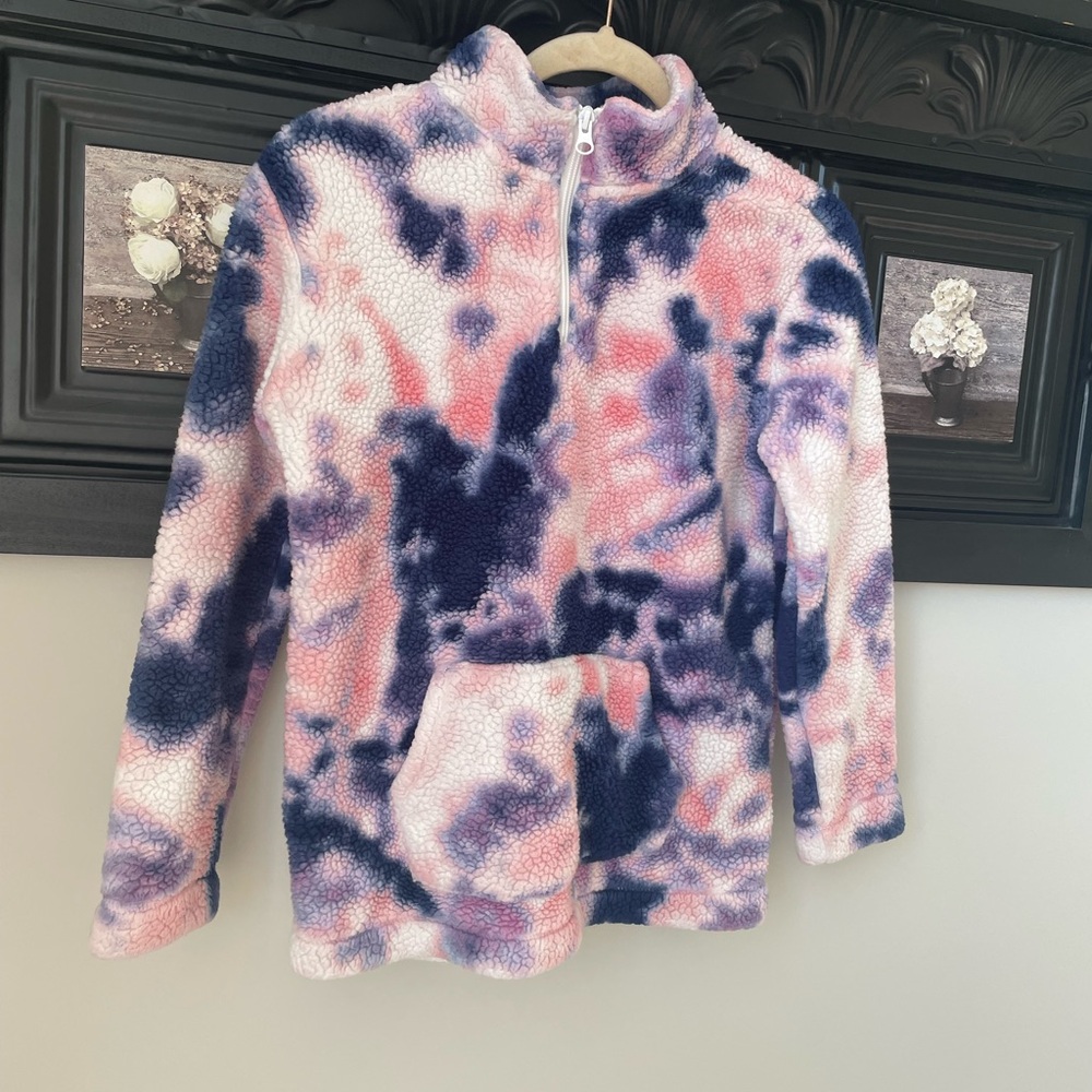 Girls Childrens place sherpa pull over size 10/12 L